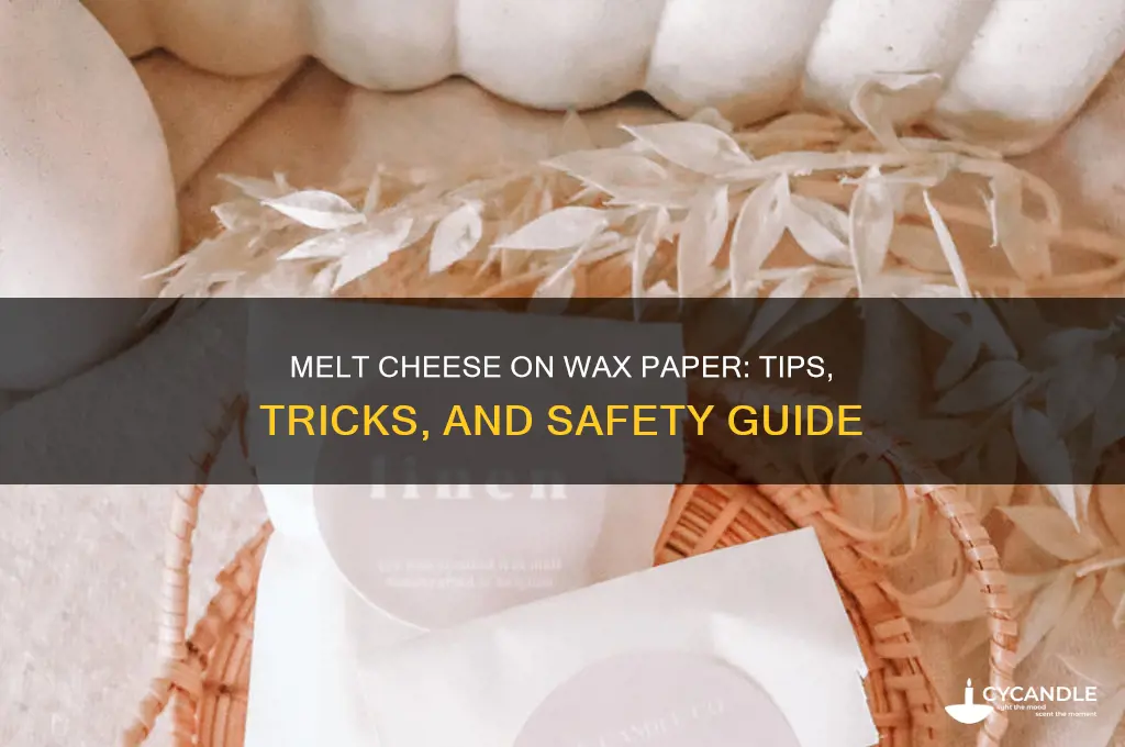 can you melt cheese on wax paper