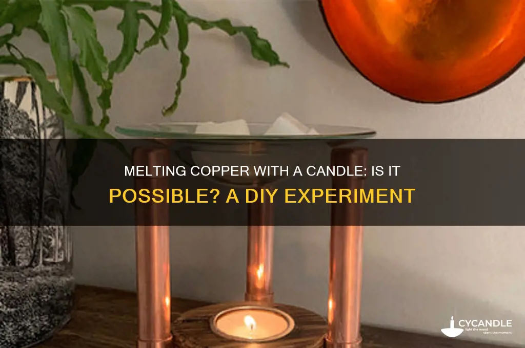 can you melt copper with a candle