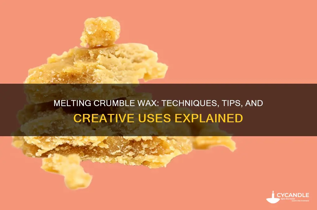 can you melt crumble wax
