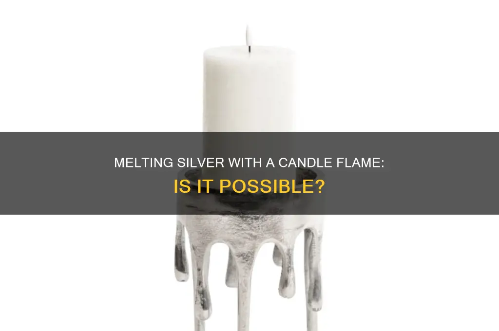 can you melt silver with a candle flame