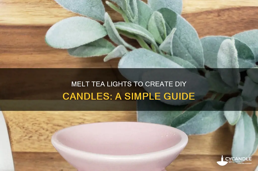 can you melt tea lights to make candles