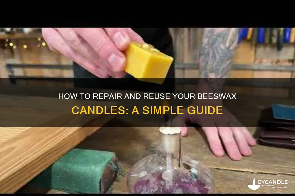 can you mend a beeswax candle