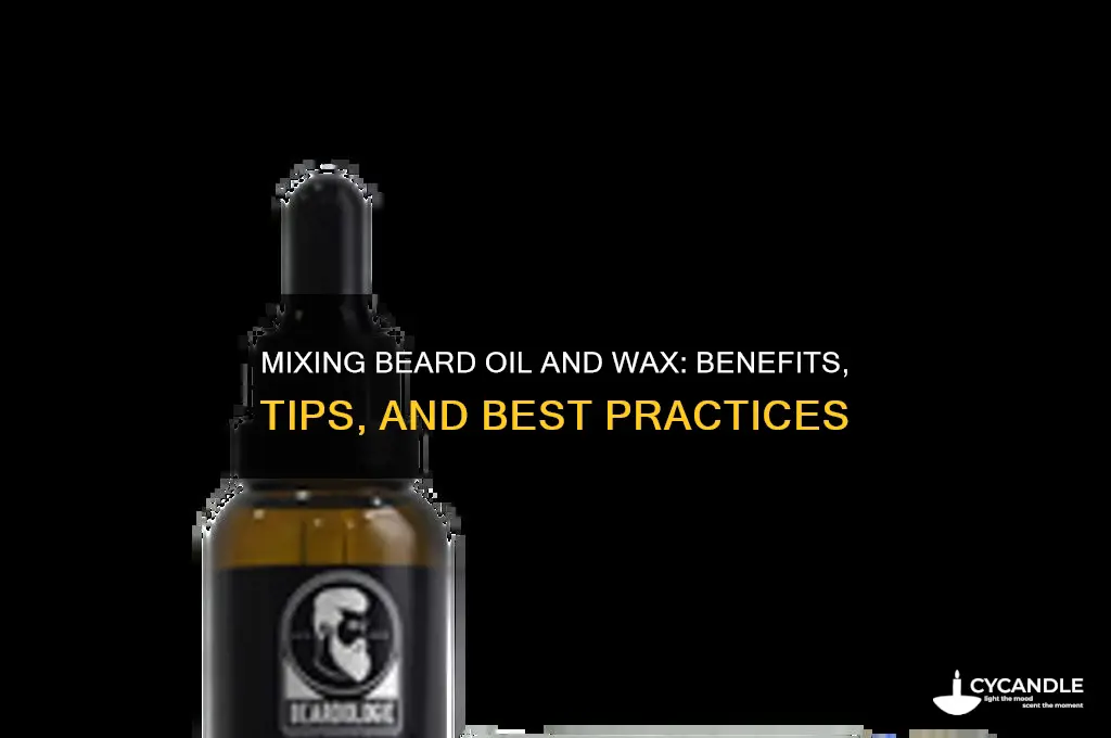 can you mix beard oil and wax