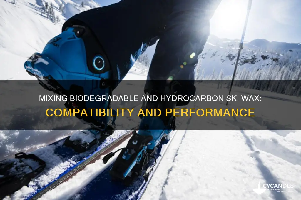 can you mix biodegradable ski wax with hydrocarbon wax