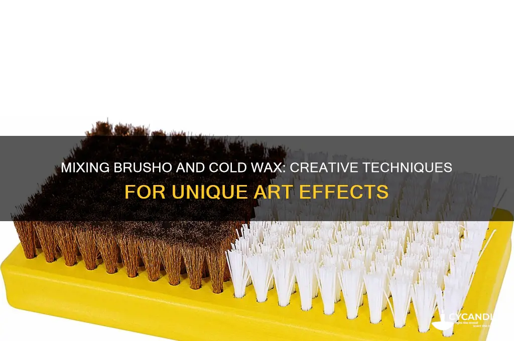 can you mix brusho and cold wax
