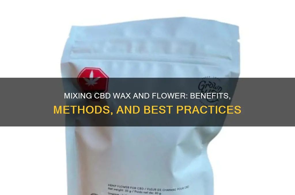 can you mix cbd wax with cbd flower