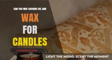 Mixing Cooking Oil and Wax for Candles: A DIY Experiment