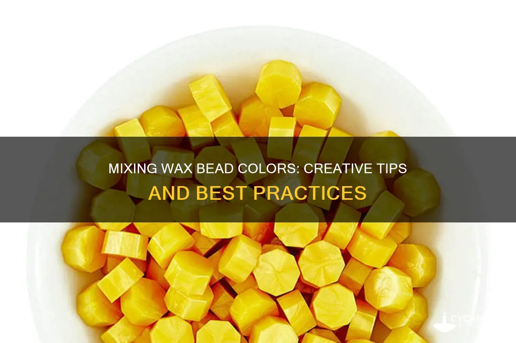 can you mix different color wax beads