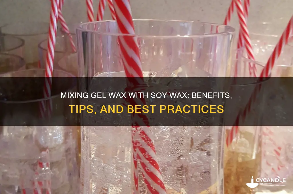 can you mix gel wax with soy wax