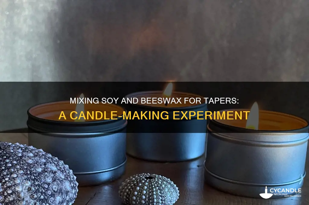 can you mix soy and beeswax for tapers
