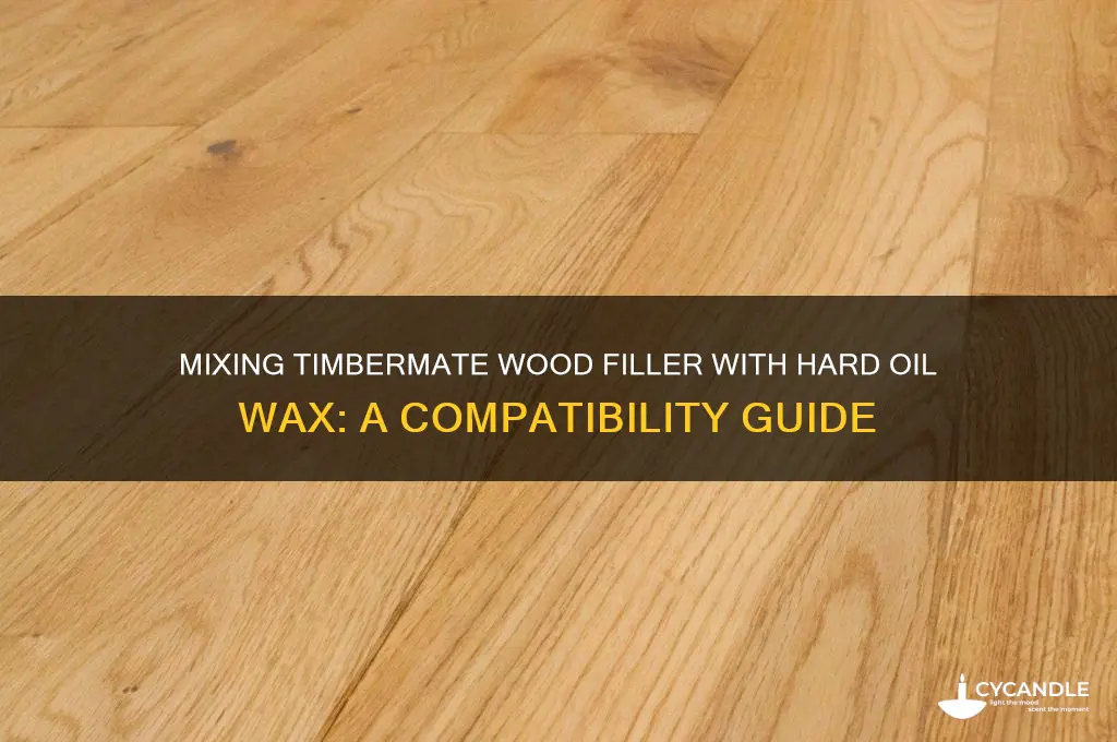 can you mix timbermate wood filler with hard oil wax