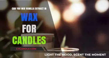 Mixing Vanilla Extract in Wax: A Scented Candle Experiment