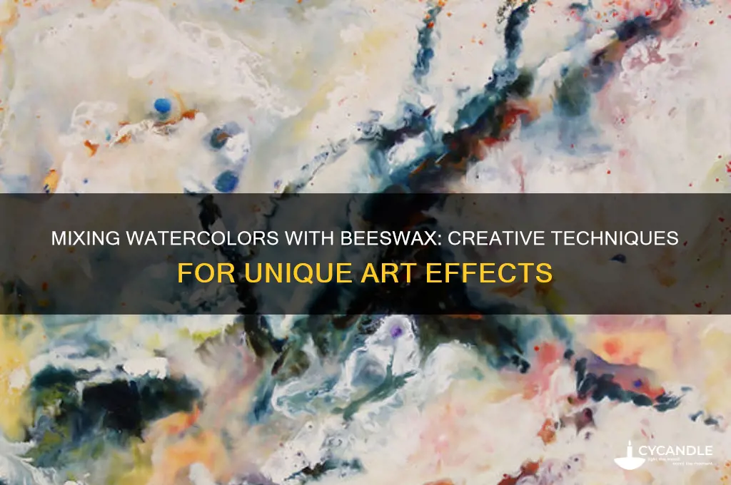 can you mix watercolors with beeswax