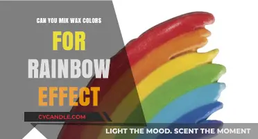 Mixing Wax Colors: Creating a Vibrant Rainbow Effect Effortlessly