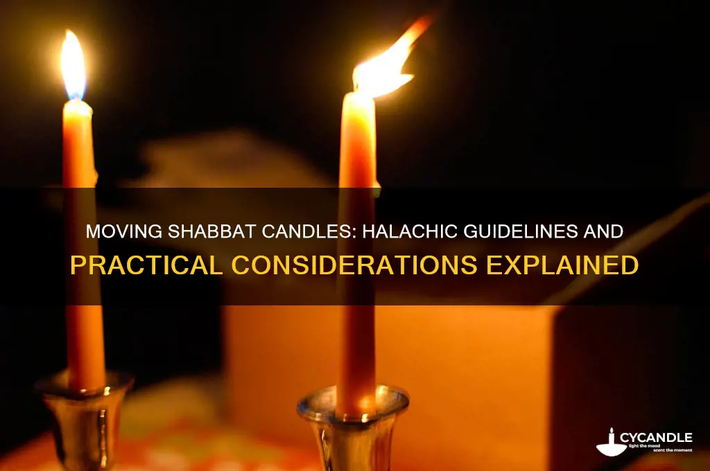 can you move shabbat candles