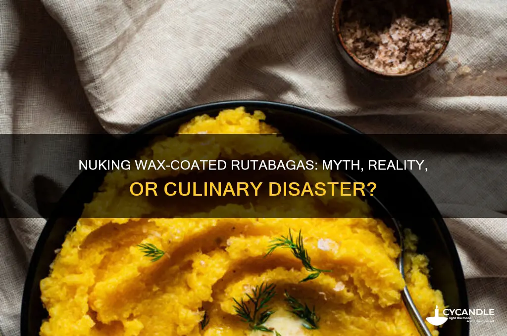 can you nuke wax coated rutabagas
