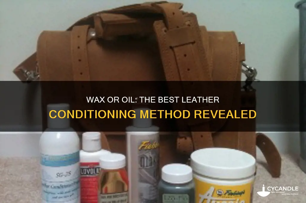 can you oil leather with wax