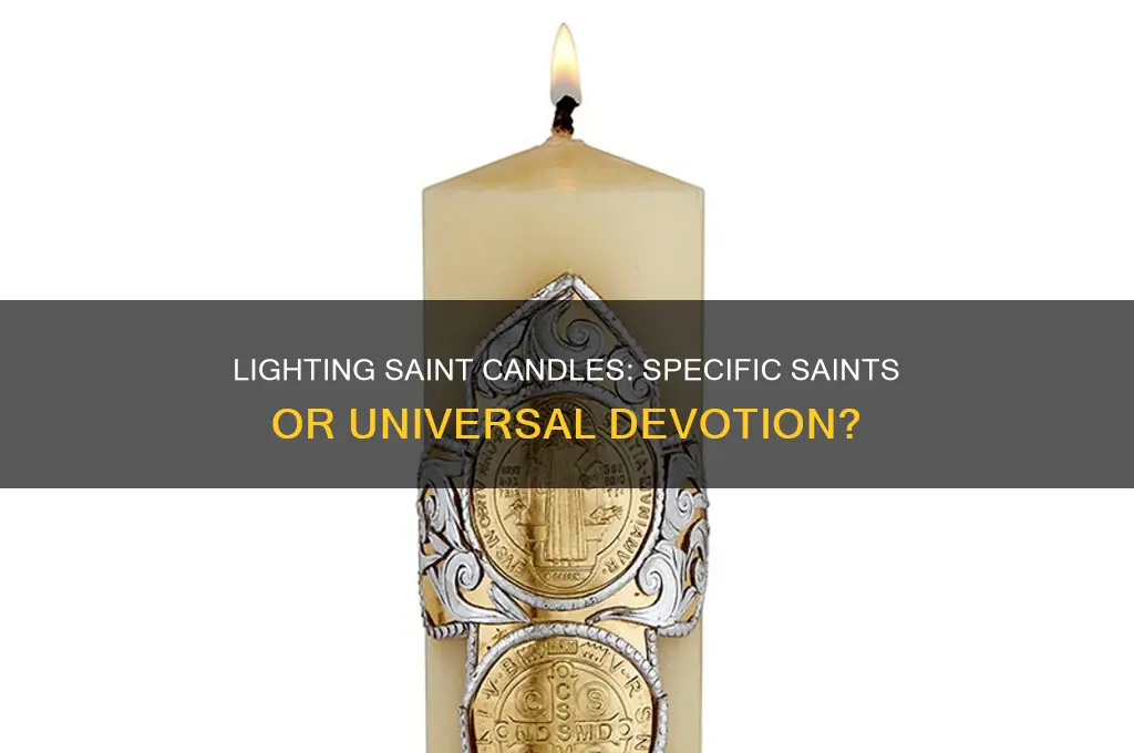can you only light certain saints candles