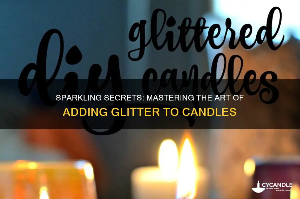 can you out glitter in candles