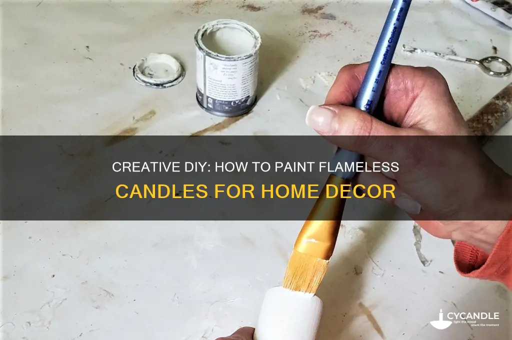 can you paint a flameless candle