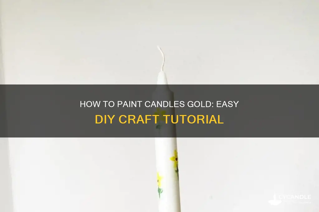 can you paint candles gold