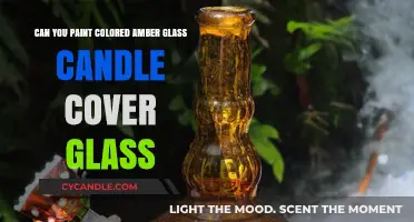 Painting Colored Amber Glass: Transforming Candle Covers Creatively