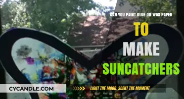 DIY Suncatchers: Painting Glue on Wax Paper for Creative Crafting