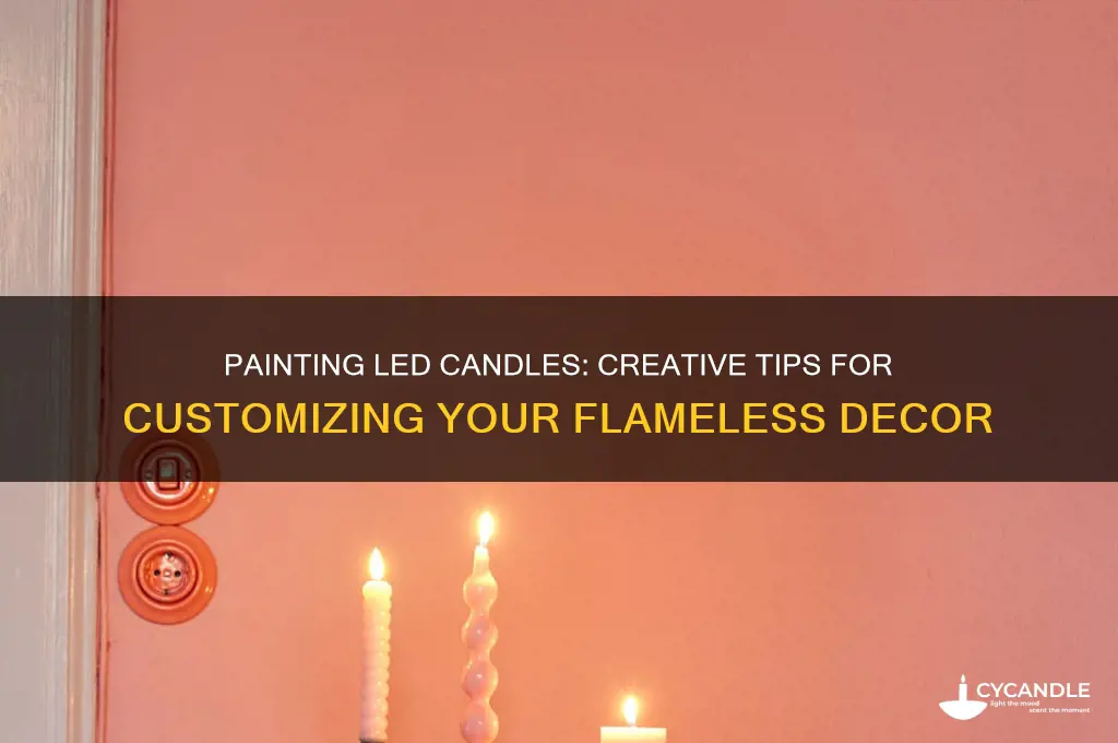 can you paint led candles