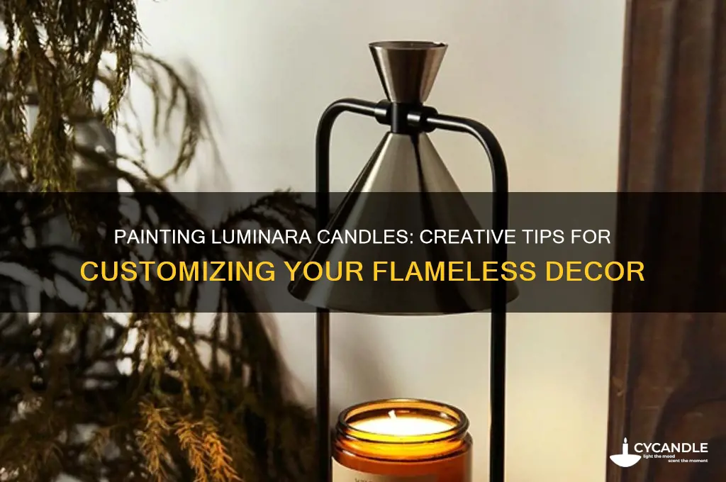 can you paint luminara candles