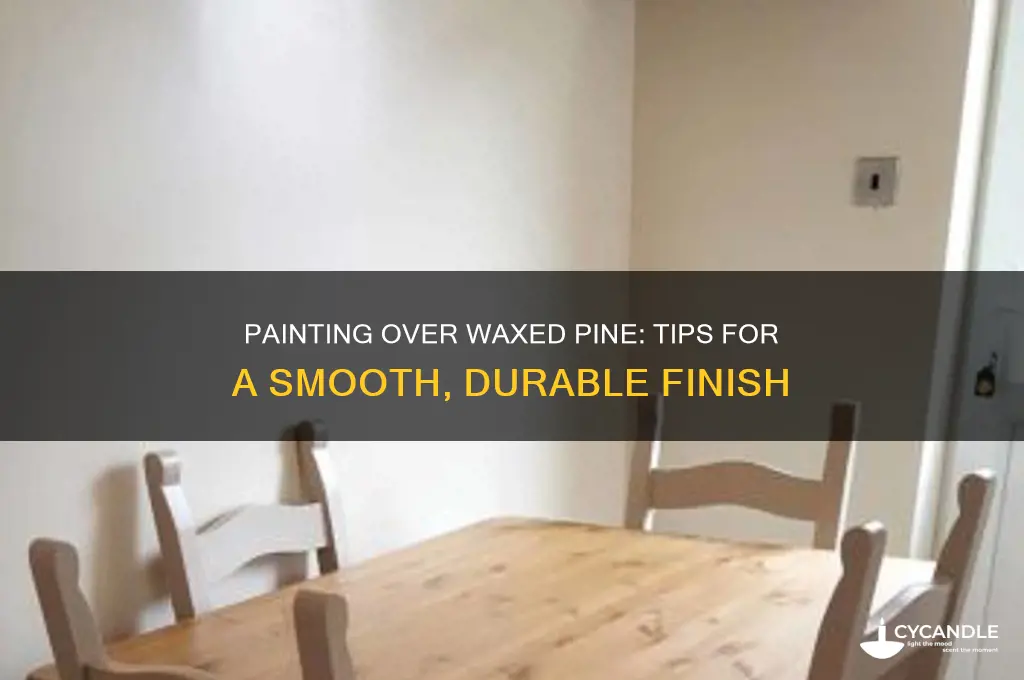 can you paint over waxed pine