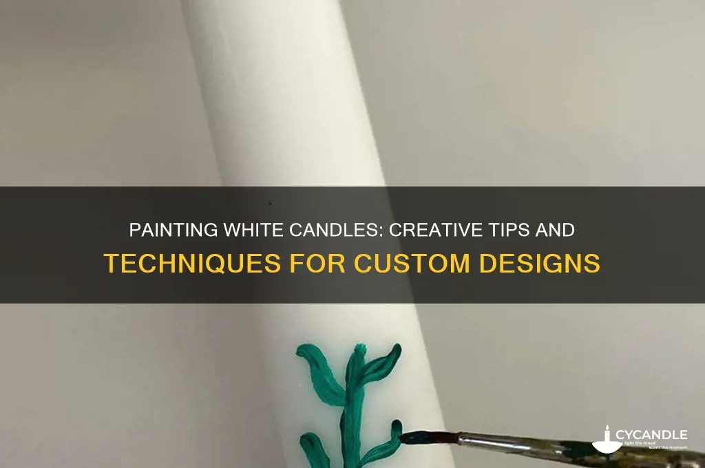 can you paint white candles