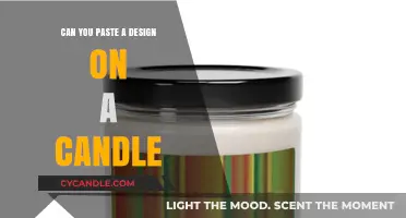 Creative Candle Decor: Pasting Designs for Personalized Home Accents
