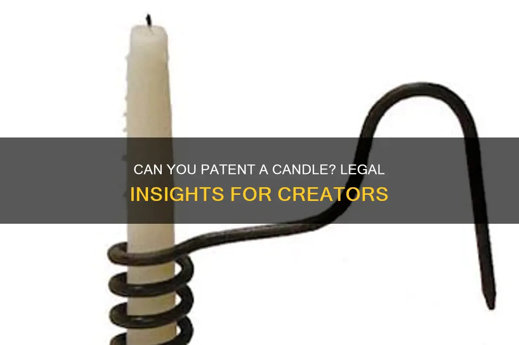 can you patent a candle