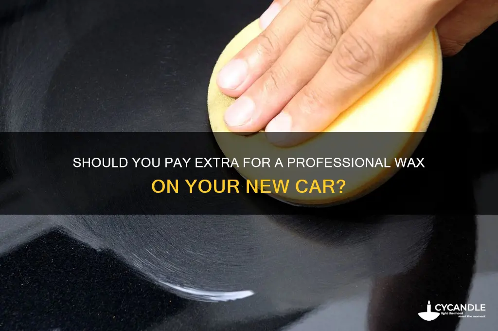 can you pay extra to have a new car waxed