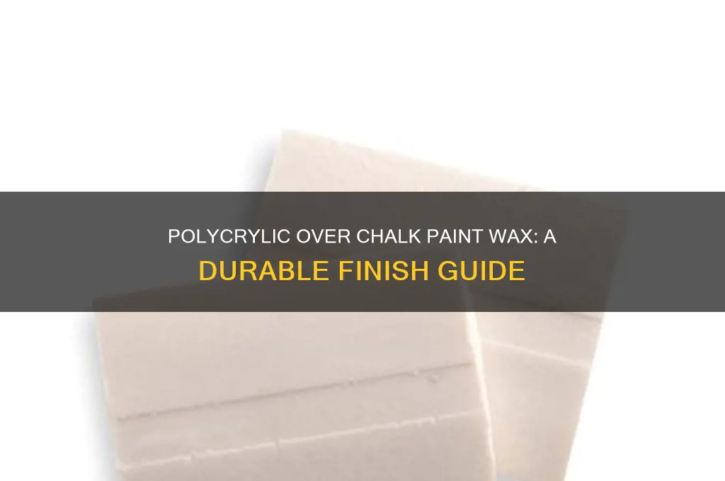 can you polycrylic over chalk paint wax