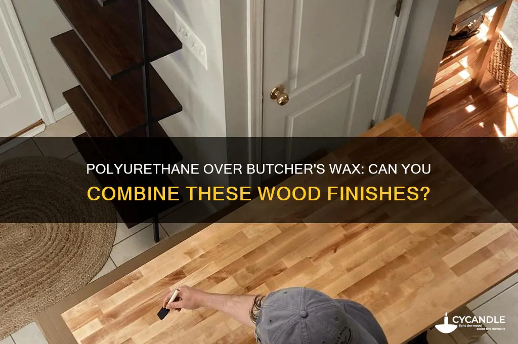 can you polyurethane over wood treated with butcher