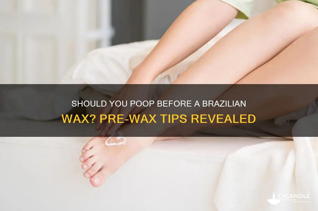 can you poop before a brazilian wax