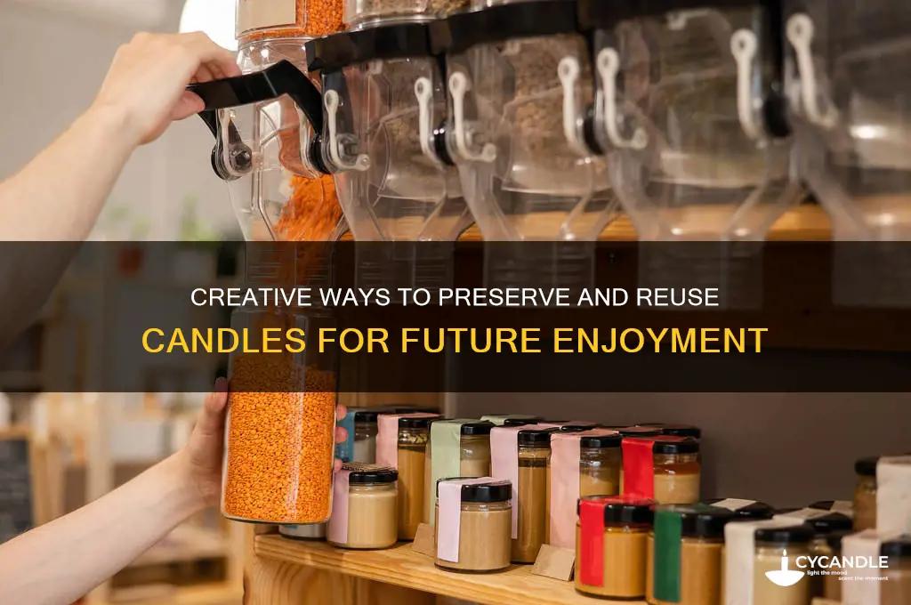 can you preserve a candle for another use