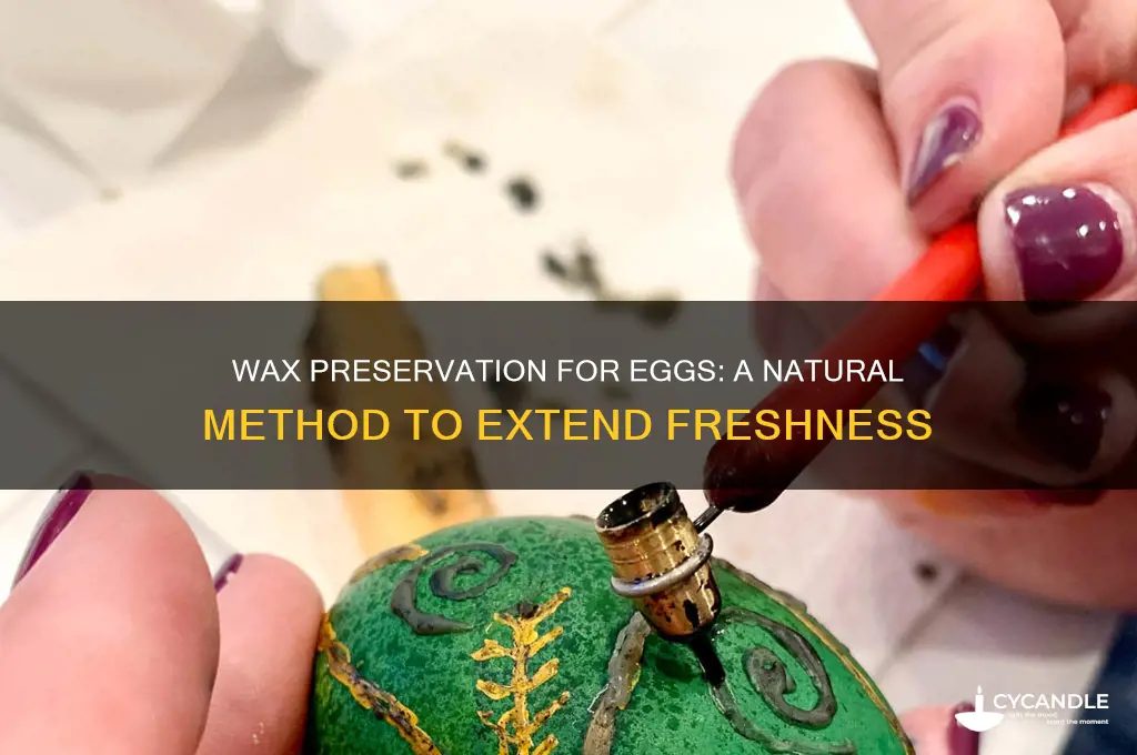 can you preserve eggs with wax