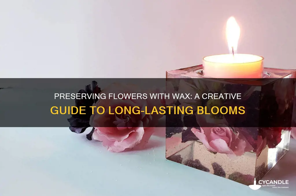 can you preserve flowers with wax