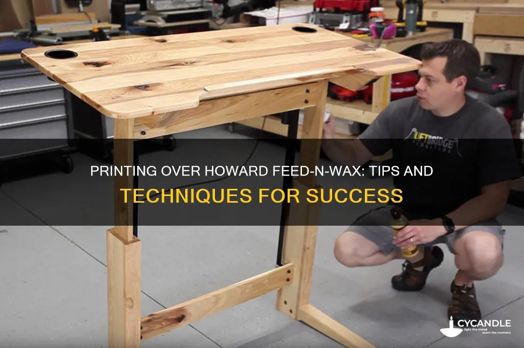 can you psint over howard feed n wax