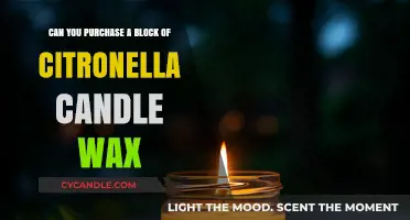 Where to Buy Citronella Candle Wax Blocks for DIY Projects