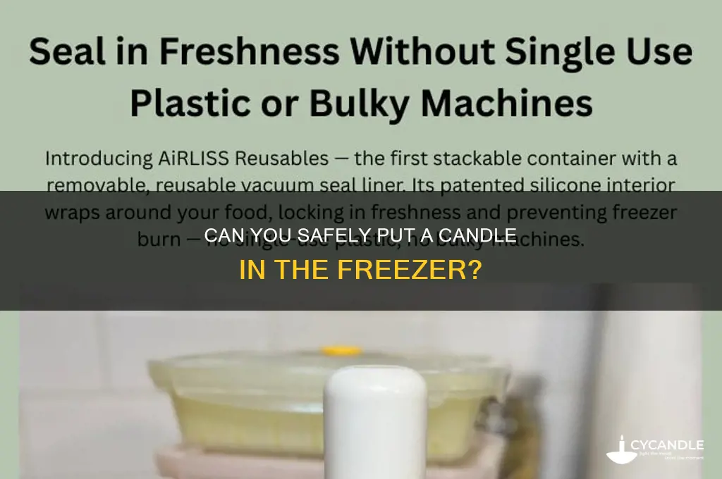 can you put a candle in the freezer