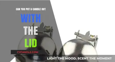 Extinguishing Candles Safely: Using Lids to Snuff Out Flames