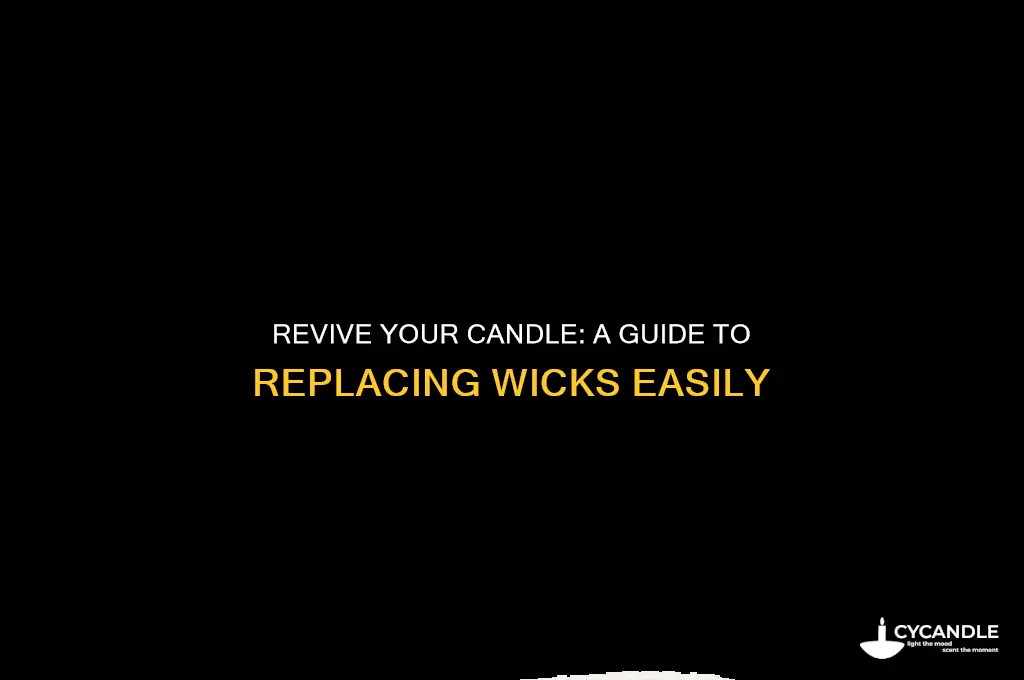 can you put a new wick in a candle
