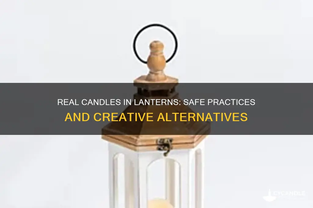 can you put a real candle in a lantern