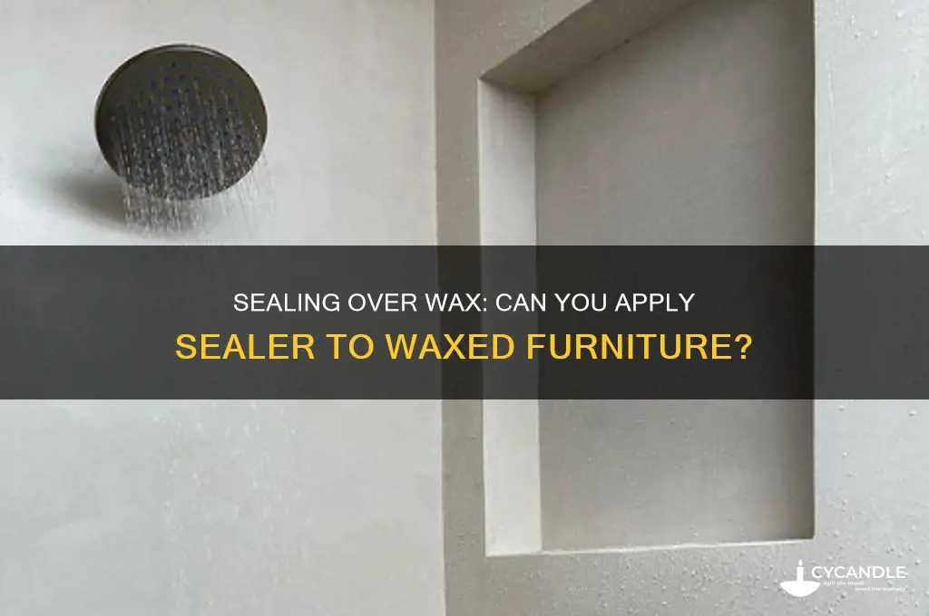 can you put a sealer over a wax furniture finish