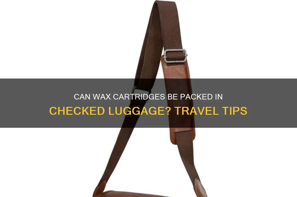 can you put a wax cartridge in a checked bag