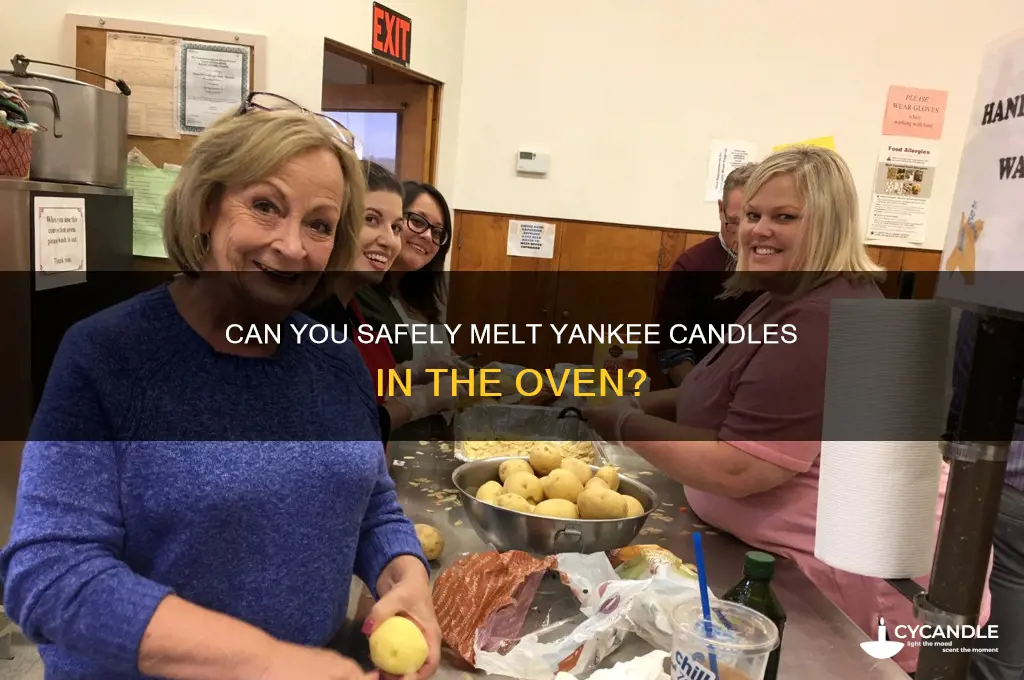 can you put a yankee candle in the oven