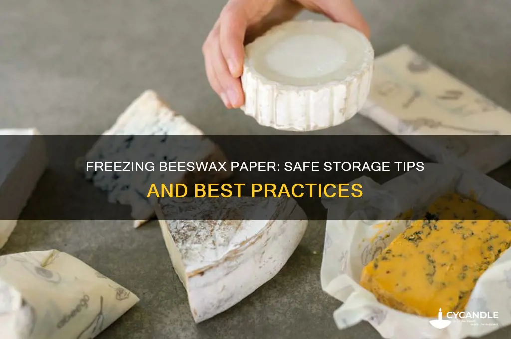 can you put beeswax paper in the freezer